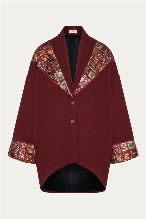 NIDODILEDA SHANNON CARDIGAN BORDEAUX