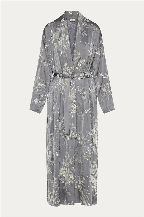 NIDODILEDA SOLE KIMONO GREY/SILVER
