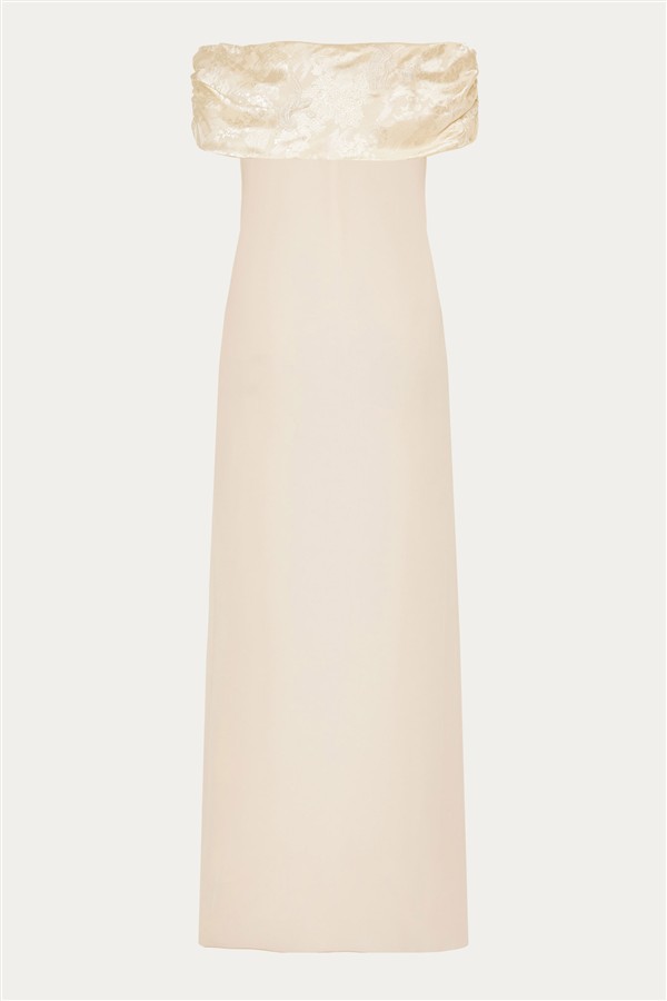 NIDODILEDA SONNET SLIT TOP OFF WHITE/NUDE