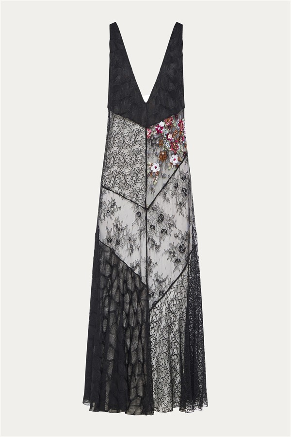 NIDODILEDA SPIRAL DRESS BLACK