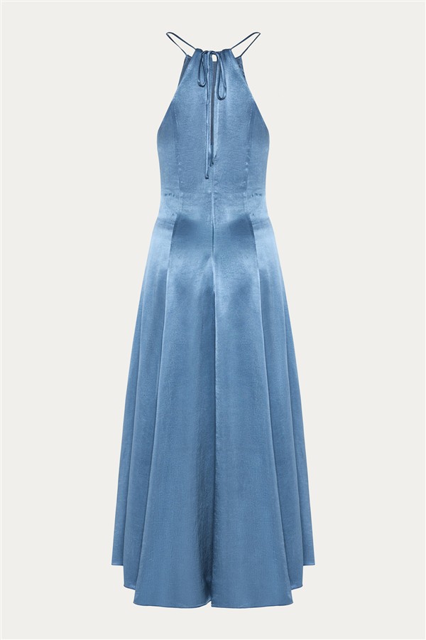 NIDODILEDA STANCE DRESS DENIM BLUE