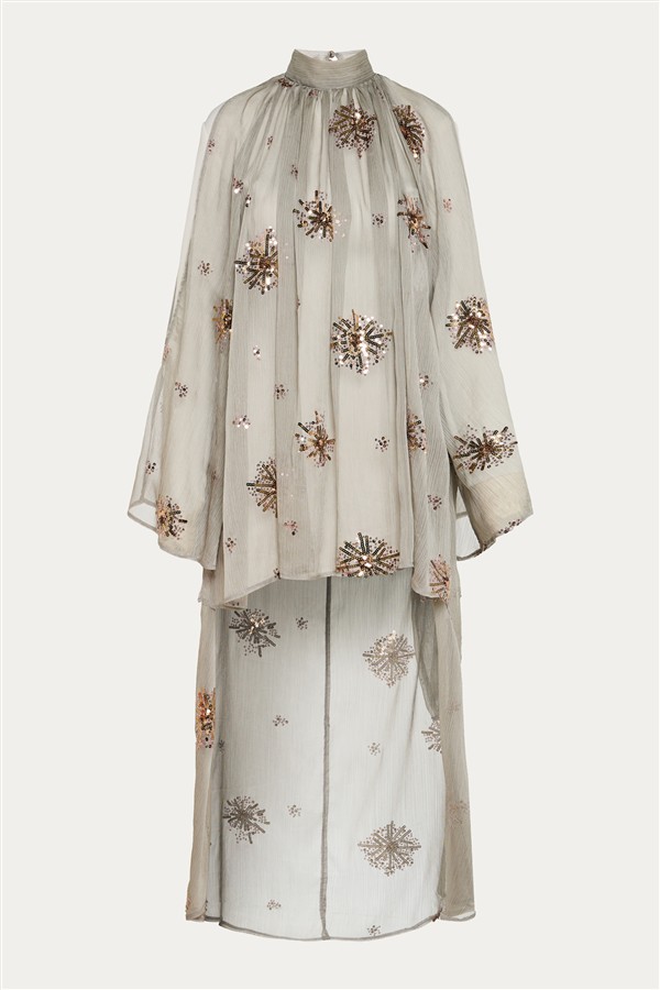 NIDODILEDA TARIYA TOP SLITTED LIGHT GREY