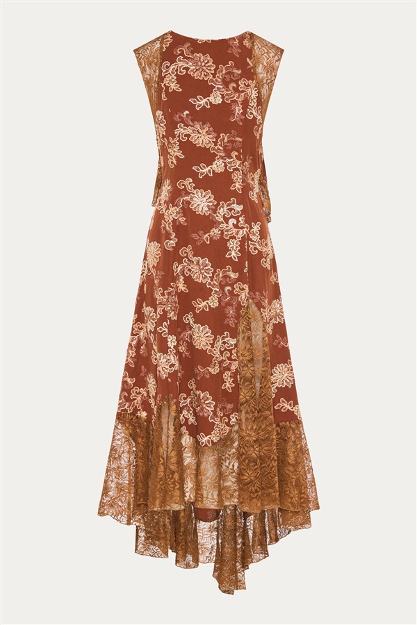 NIDODILEDA THERE DRESS BROWN
