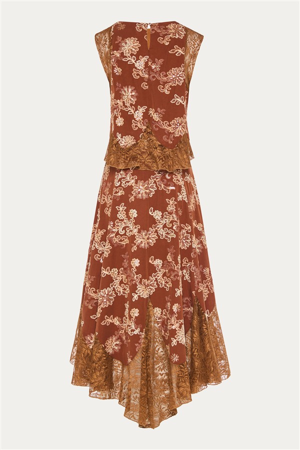 NIDODILEDA THERE DRESS BROWN