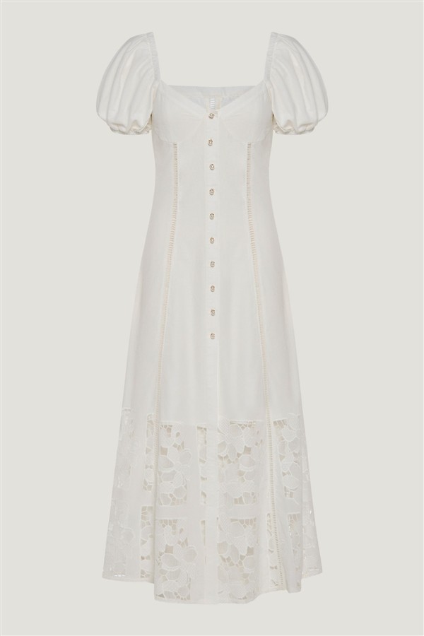 NIDODILEDA TRAIL DRESS OFF WHITE
