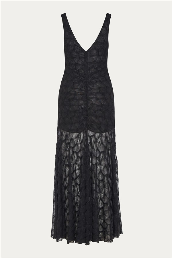 NIDODILEDA TURNING KNITTED DRESS BLACK
