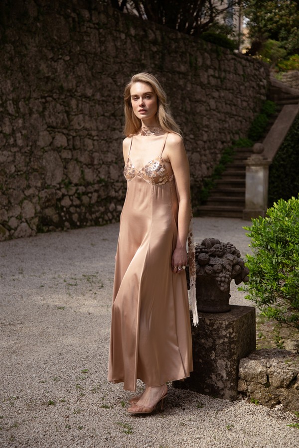 NIDODILEDA UNISON DRESS ROSE GOLD