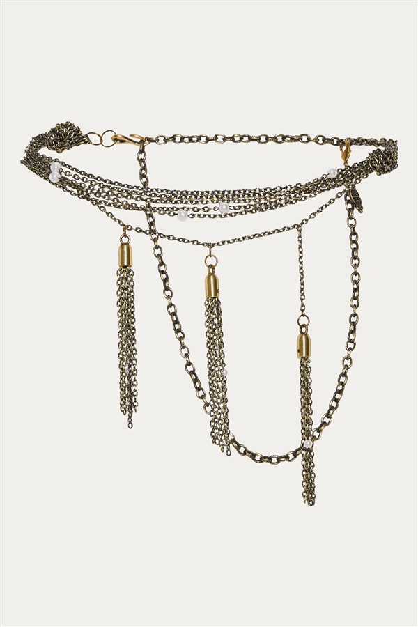 NIDODILEDA VALENTO CHAIN BELT ANTIQUE BRONZE