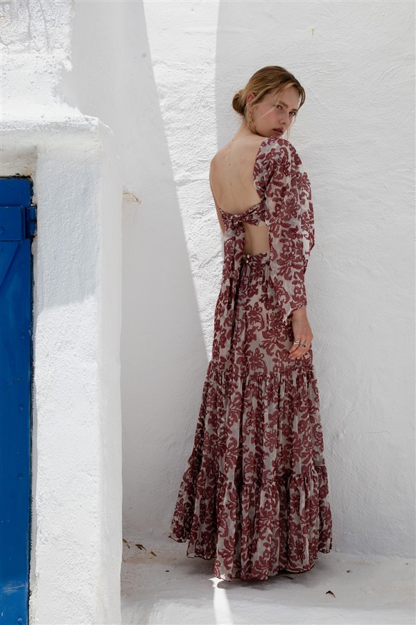 NIDODILEDA VEIL TOP OFF WHITE/RED