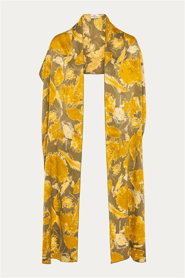 NIDODILEDA VERITY SHAWL MUSTARD/PURO