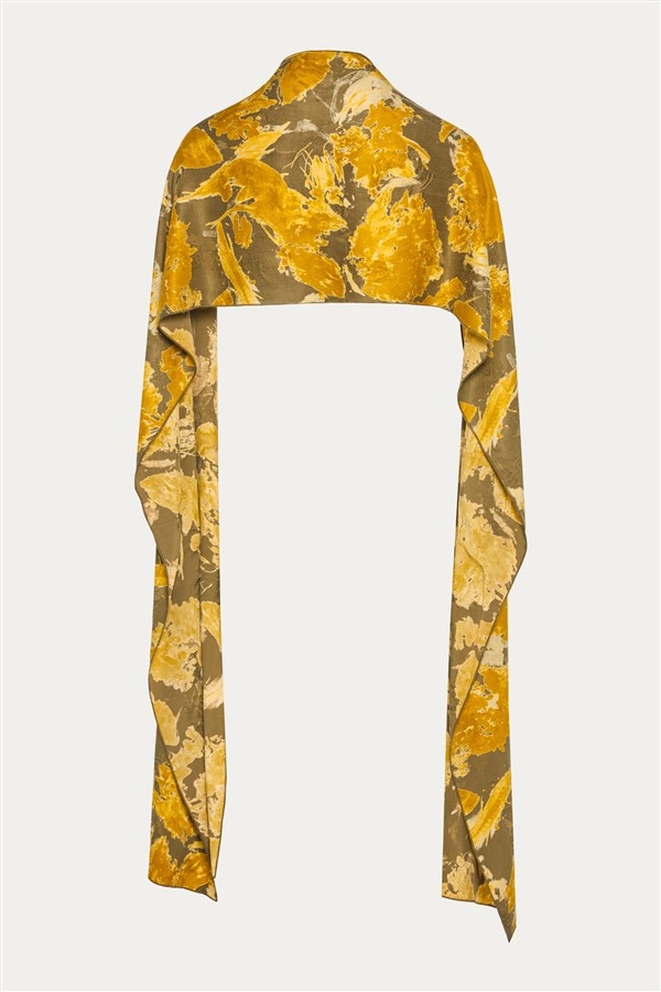 NIDODILEDA VERITY SHAWL MUSTARD/PURO
