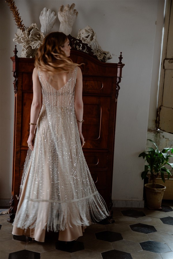 NIDODILEDA WHISPER DRESS SILVERY