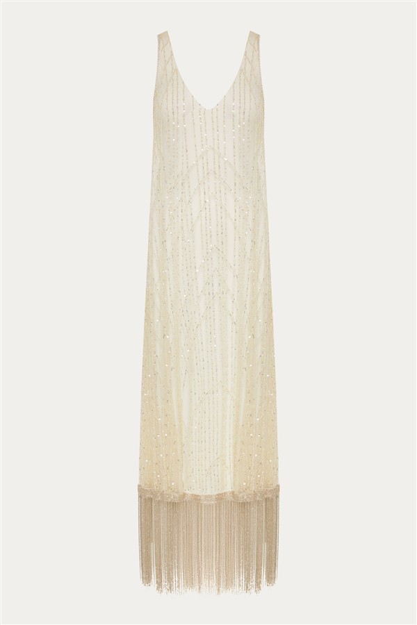 NIDODILEDA WHISPER DRESS SILVERY