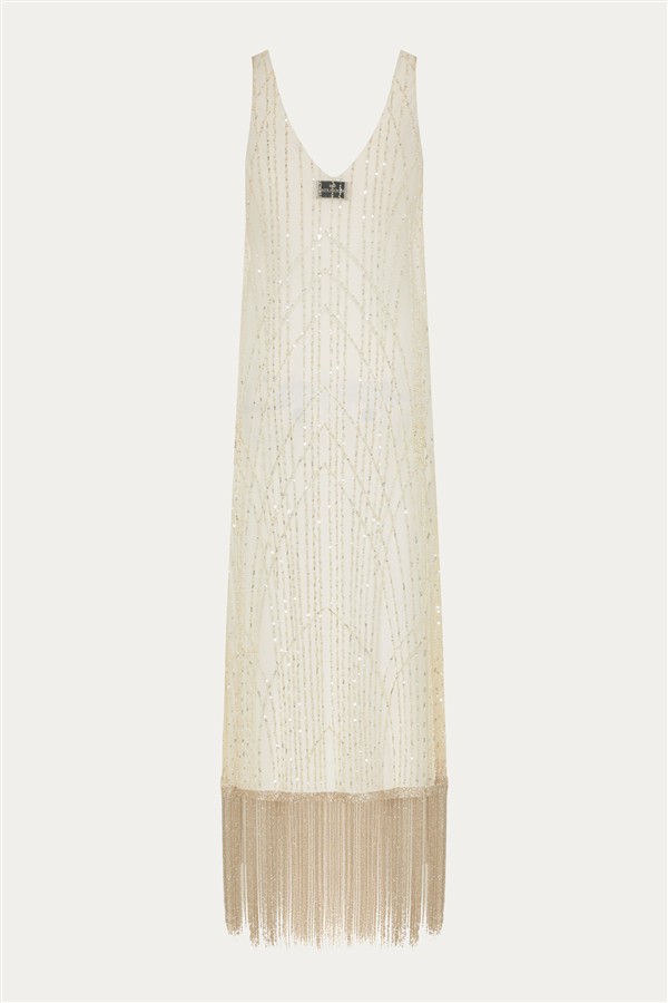 NIDODILEDA WHISPER DRESS SILVERY