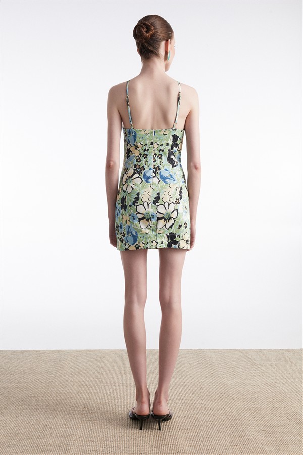 NR ALICE DRESS MINI FLORAL BLUE