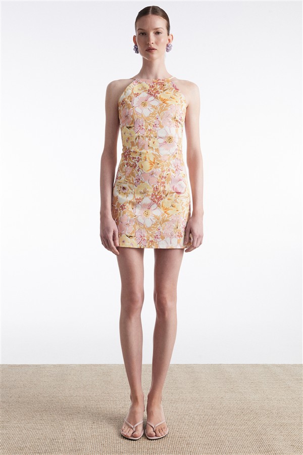 NR ALICE DRESS MINI FLORAL PINK
