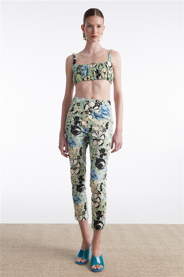 NR ALICE TROUSERS FLORAL BLUE