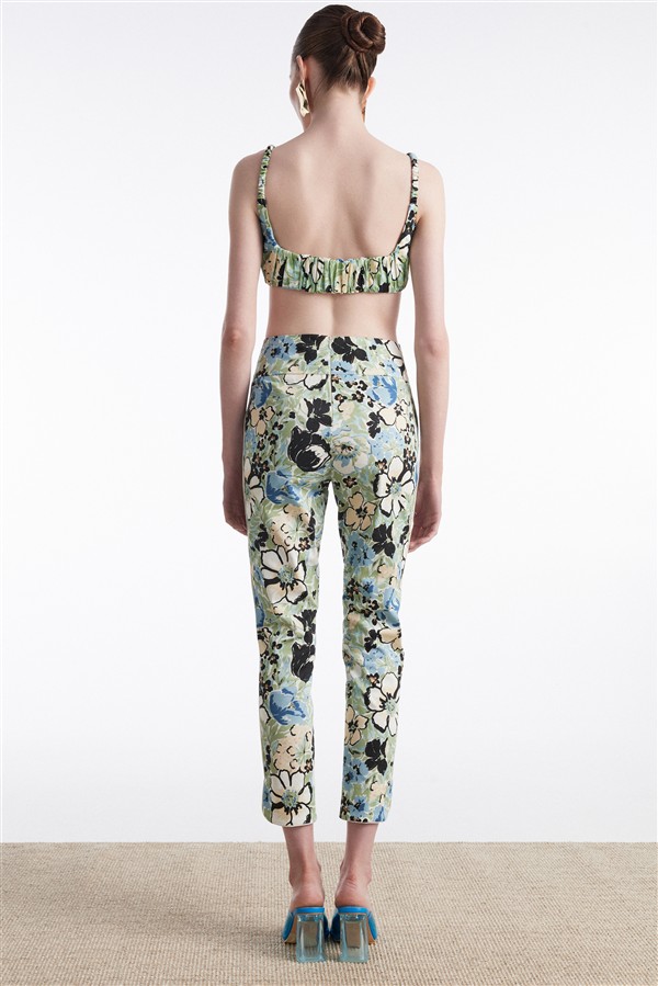 NR ALICE TROUSERS FLORAL BLUE