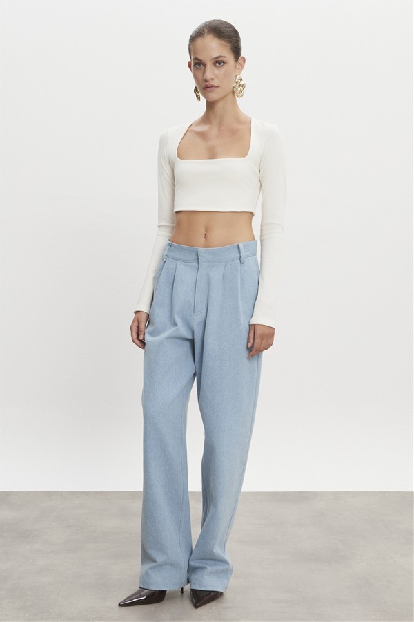 NR AMERICA DENIM TROUSERS LIGHT BLUE