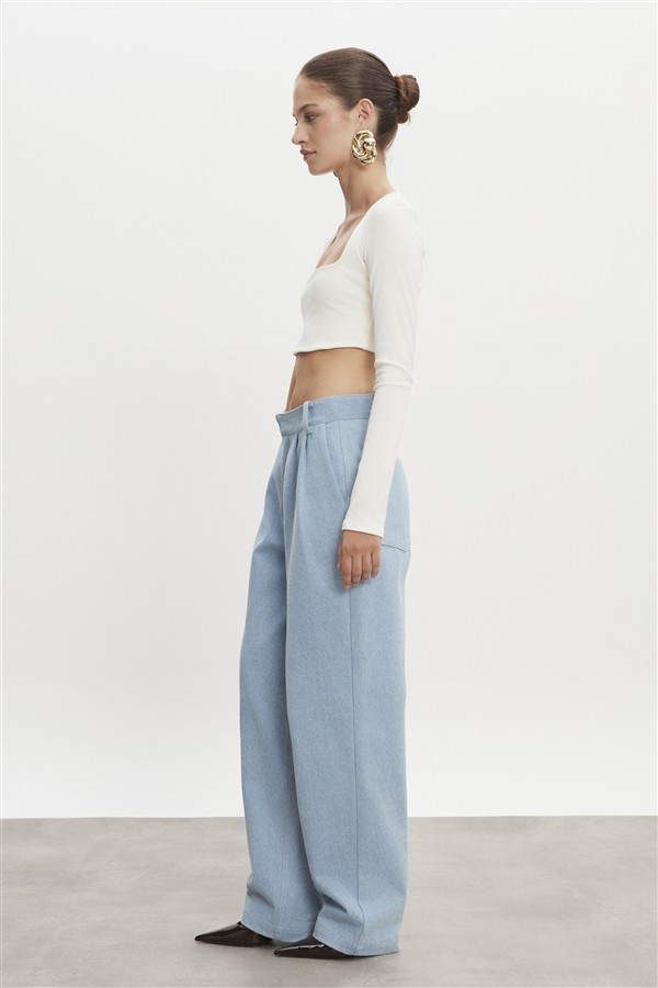 NR AMERICA DENIM TROUSERS LIGHT BLUE