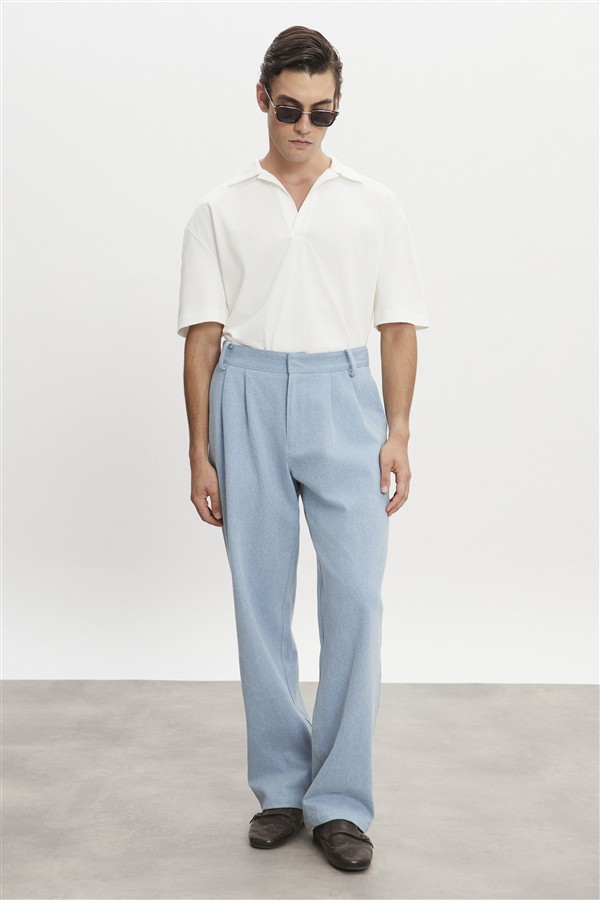 NR AMERICA DENIM TROUSERS LIGHT BLUE