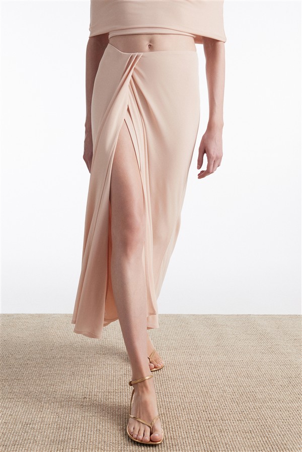 NR ARIA MIDI SKIRT PINK
