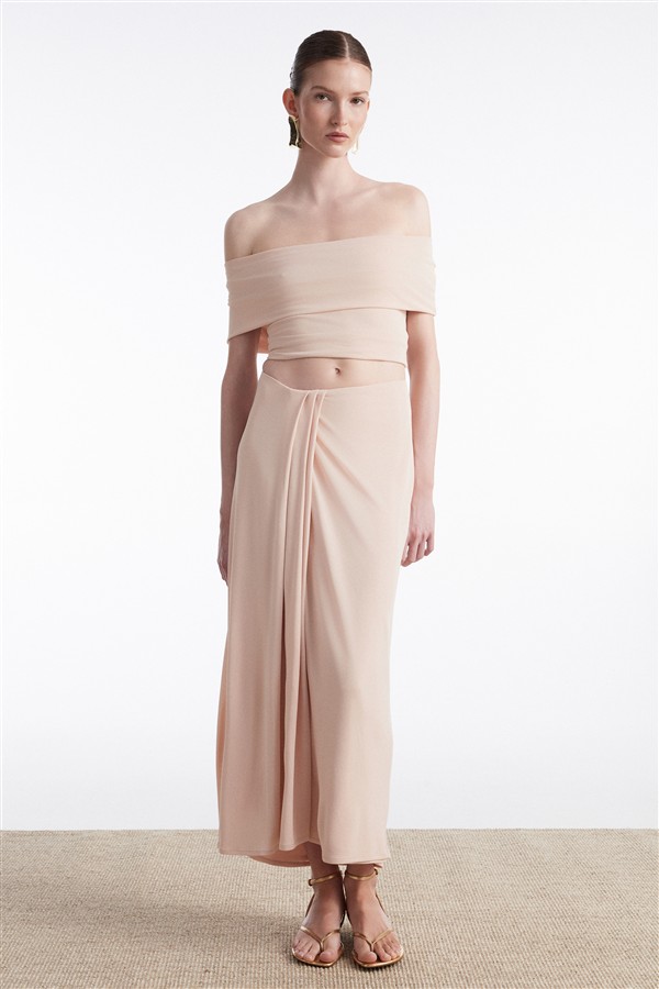 NR ARIA MIDI SKIRT PINK