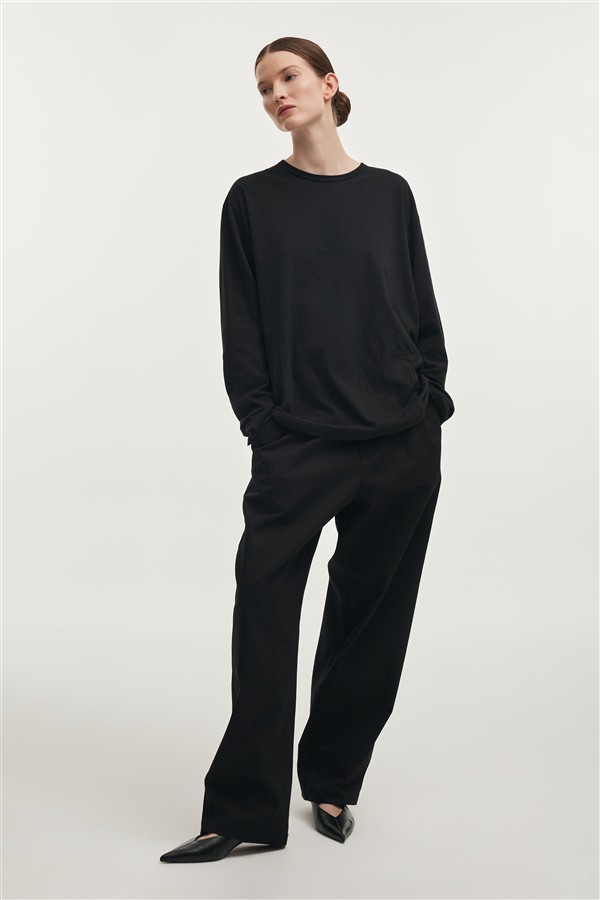 NR BILLIE BLOUSE M/W BLACK