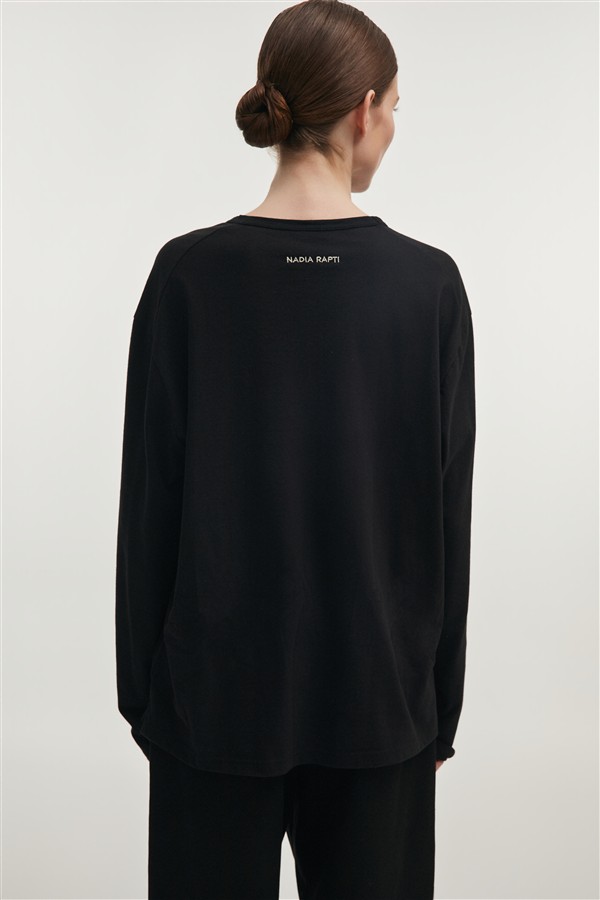 NR BILLIE BLOUSE M/W BLACK