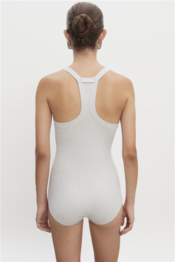 NR BITE BODYSUIT GREY MELAGNE