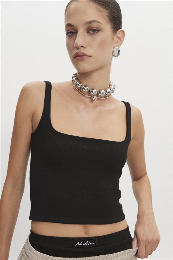 NR BITE TOP BLACK