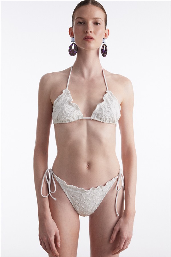 NR BLACK PEARL TRIANGLE BIKINI WHITE