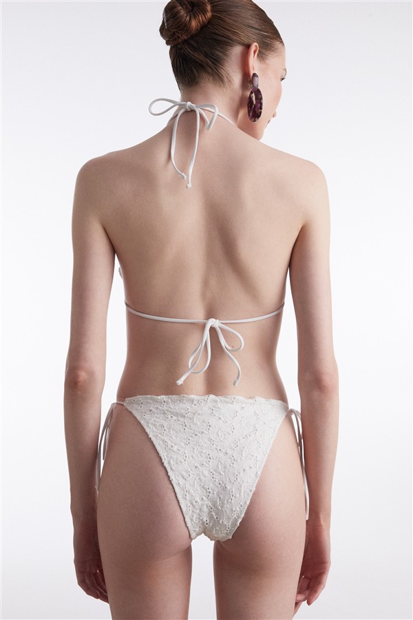 NR BLACK PEARL TRIANGLE BIKINI WHITE