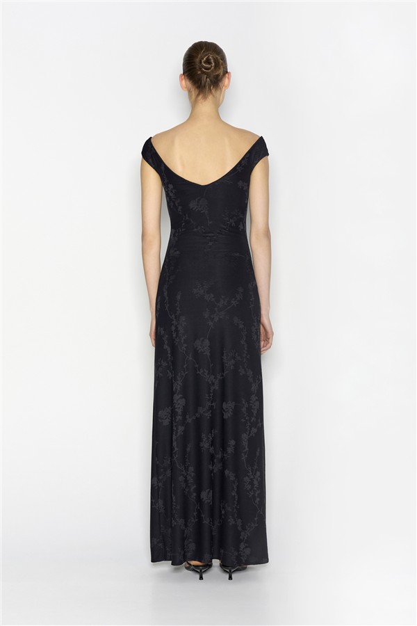 NR CACTUS LONG DRESS BLACK
