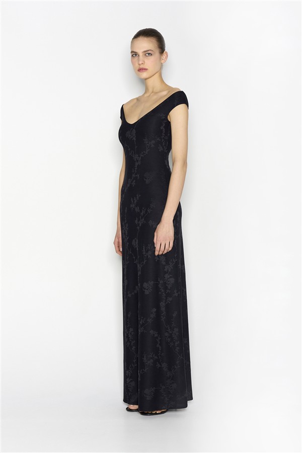NR CACTUS LONG DRESS BLACK