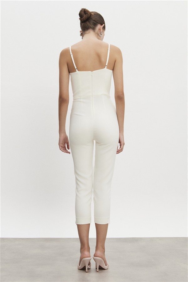 NR CALIFORNIA CAPRI JUMPSUIT OFF WHITE