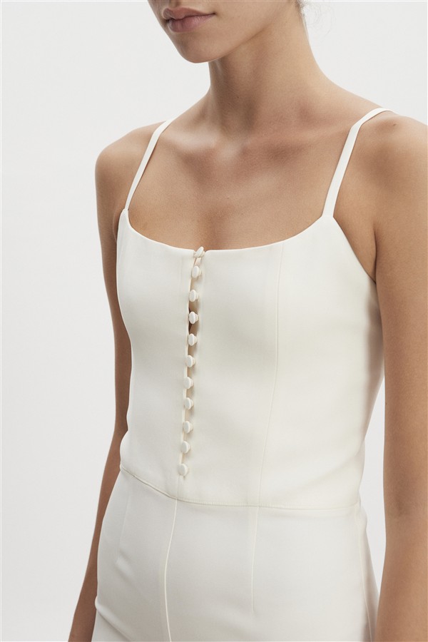 NR CALIFORNIA CAPRI JUMPSUIT OFF WHITE