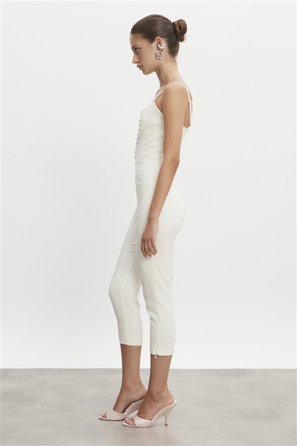 NR CALIFORNIA CAPRI JUMPSUIT OFF WHITE