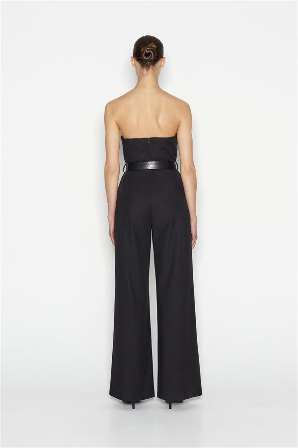 NR DESERT STRAPLESS JUMPSUIT BLACK