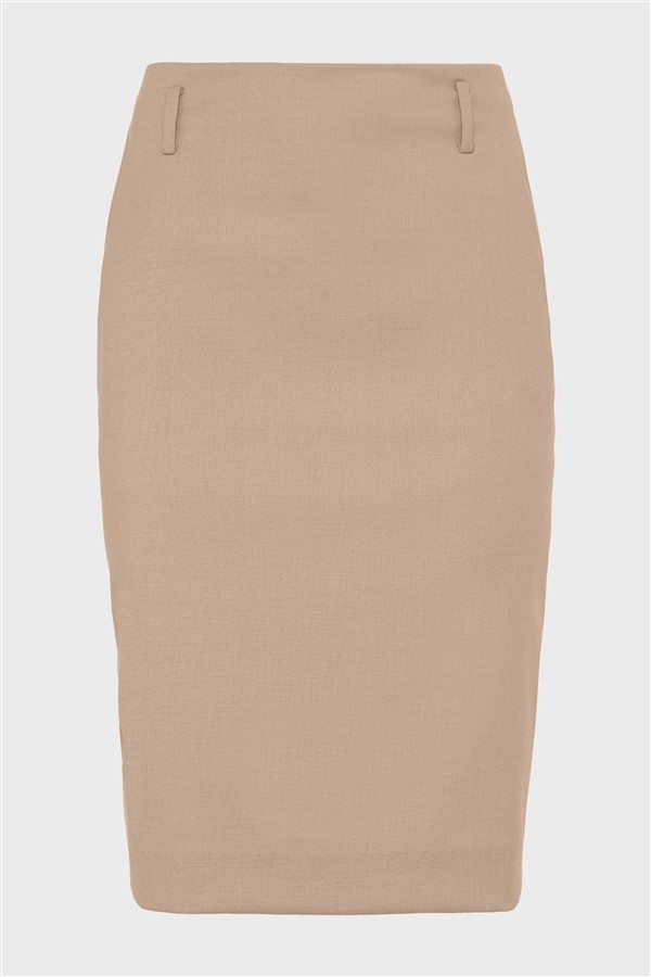NR ERA MIDI SKIRT BEIGE