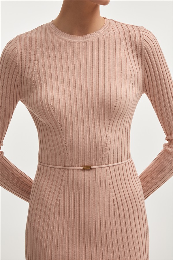 NR FEMME KNITTED MINI DRESS PINK