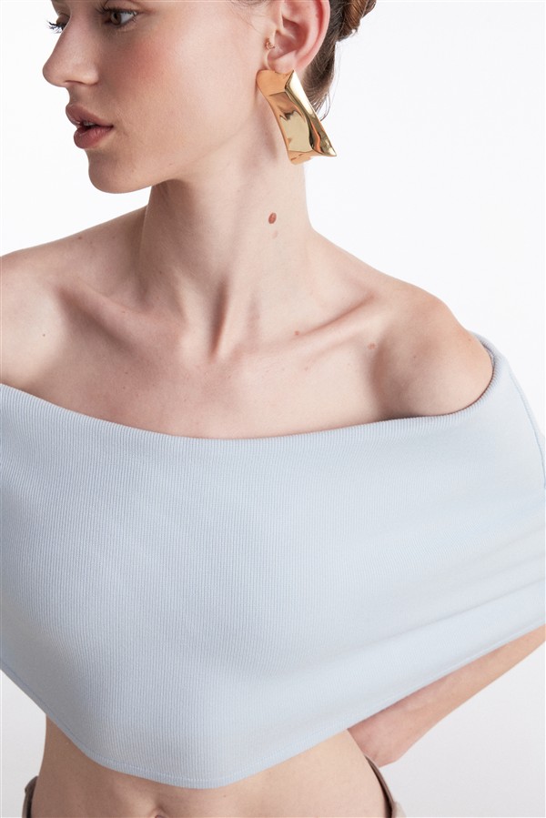 NR FINE LINE KNITTED TOP CIEL