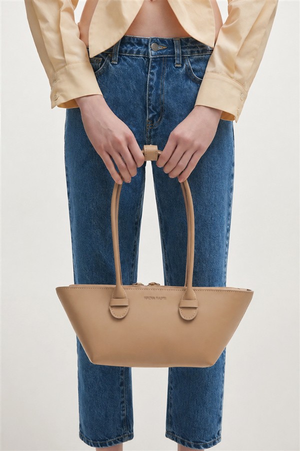 NR GARDENIA LEATHER BAG BEIGE