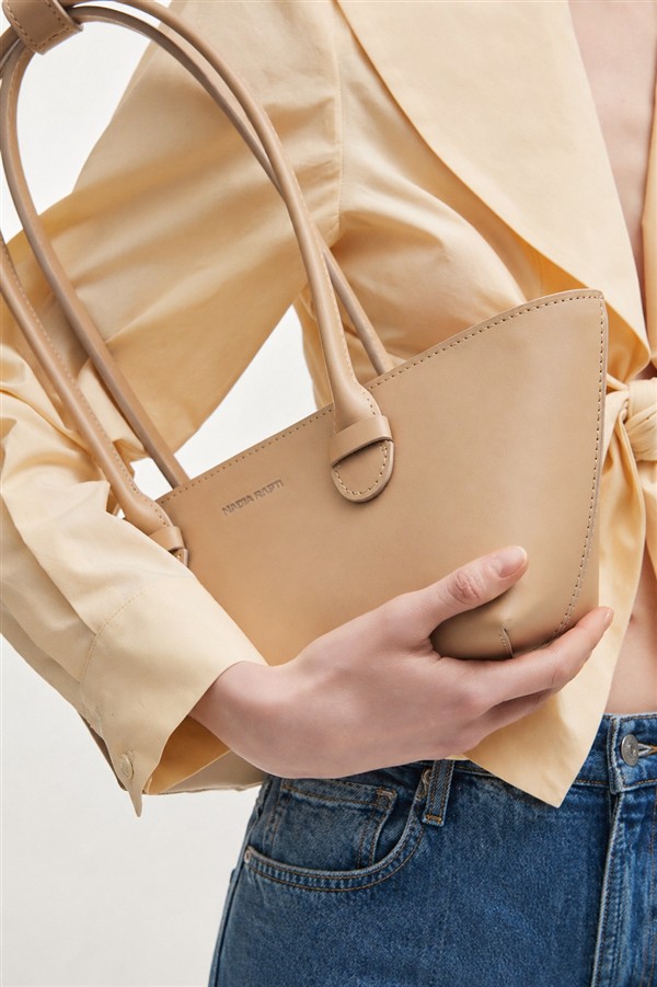 NR GARDENIA LEATHER BAG BEIGE