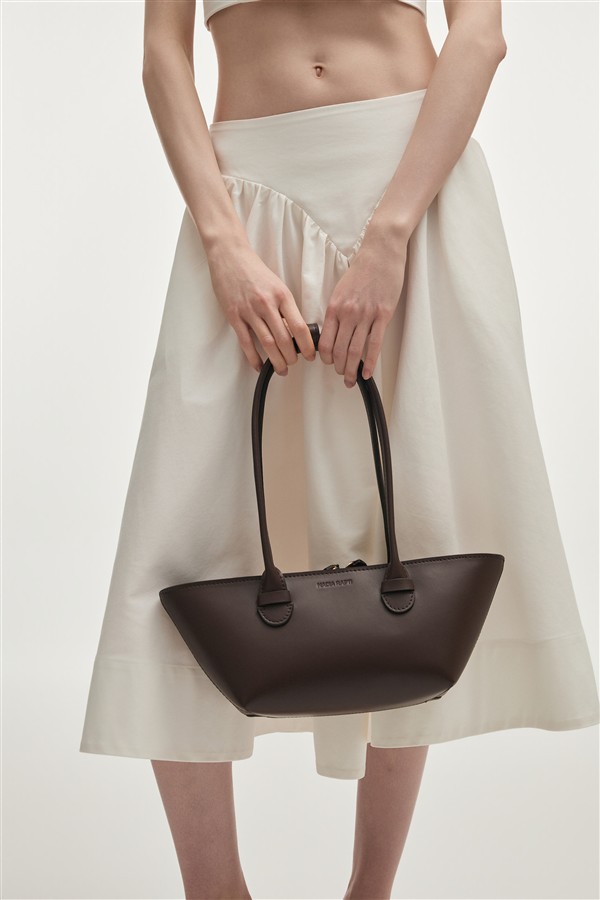 NR GARDENIA LEATHER BAG COFFEE BROWN