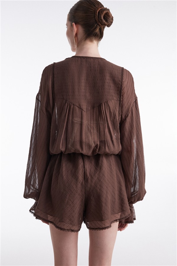 NR HAN PLAYSUIT BROWN