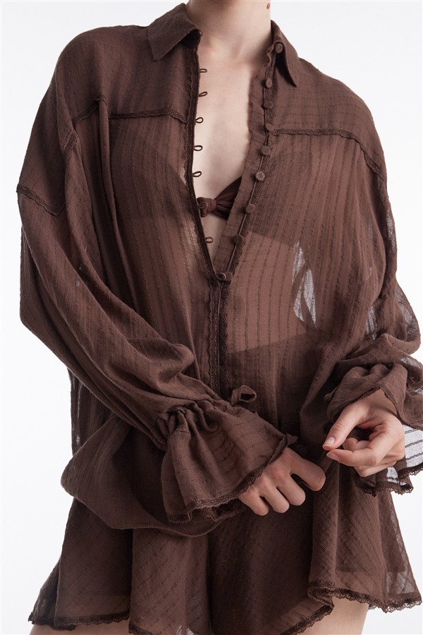 NR HAN SHIRT BROWN