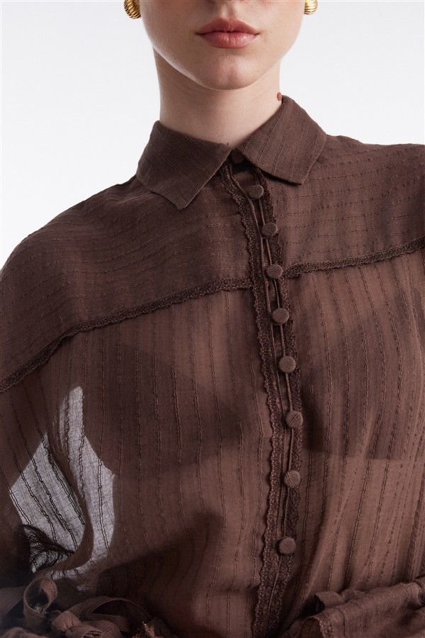 NR HAN SHIRT BROWN