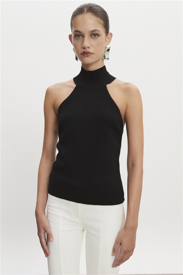 NR HEAVEN KNITTED TOP BLACK