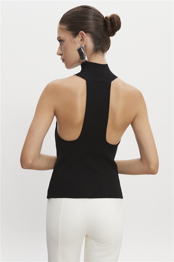 NR HEAVEN KNITTED TOP BLACK